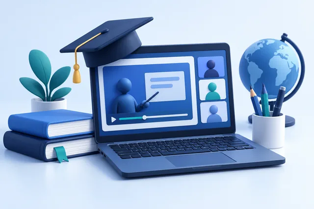 Ilustración de Academia online